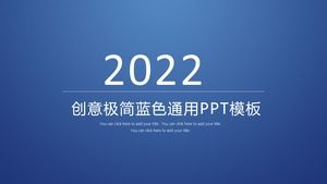 Plantilla PPT general azul oscuro minimalista atmosférica