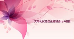 Șablon ppt de întâlnire de clasă tematică rezumat etichetă civilizată