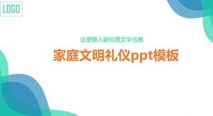 Template ppt etiket peradaban keluarga