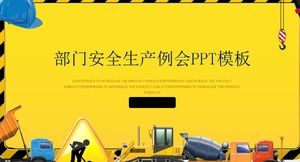 Templat ppt rapat produksi keselamatan departemen