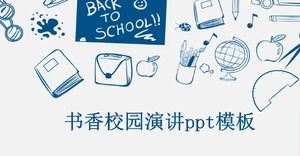 Plantilla ppt del discurso del campus académico