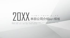 modèle ppt de présentation de la société toyota