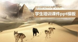 Modello ppt del materiale didattico per la formazione degli studenti