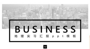 تقرير تدريب الجغرافيا قالب ppt