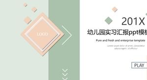 Kindergarten internship report ppt template