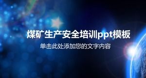 PPT-Vorlage für die Sicherheitsschulung in der Kohlengrubenproduktion
