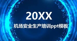 șablon ppt de instruire pentru producția de siguranță în aeroport
