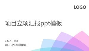 Modèle ppt de rapport d'établissement de projet