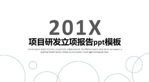 Modèle ppt de rapport de projet R & D du projet