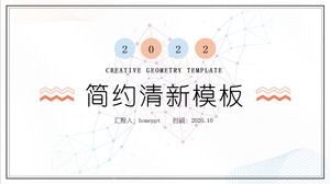 Modèle PPT de correspondance des couleurs de macaron simple et élégant