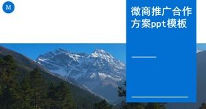 Modèle ppt de plan de coopération pour la promotion des entreprises Wechat