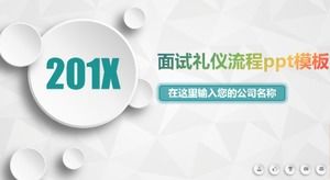 Interview etiquette process ppt template