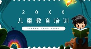 أزياء التوضيح الإبداعي على غرار الأطفال مصلحة التدريب في فئة قالب PPT الالتحاق