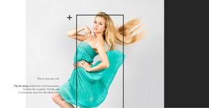 High-end atmosphere minimalist black and white magazine style brand promotion PPT template