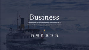 Hochwertige atmosphärische PPT-Vorlage für Unternehmenswerbung
