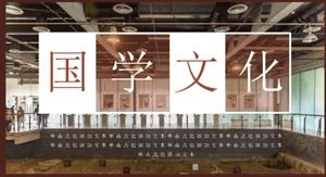 Template PPT pendidikan dan pelatihan budaya Tiongkok klasik atmosfer