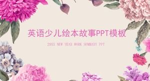 Angielskie książki z obrazkami dla dzieci szablon historia ppt