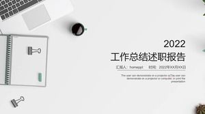 Ofis masası bilgilendirme raporu PPT şablonu