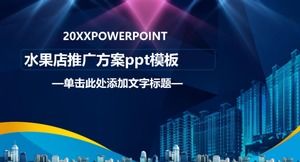 Meyve dükkanı tanıtım planı ppt şablonu