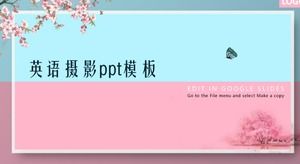 英語写真pptテンプレート