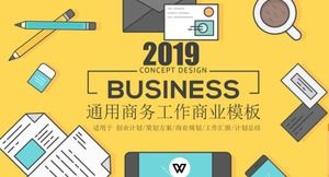 Moda witalność wektor płaski wiatr tło korporacyjny szablon ogólny PPT