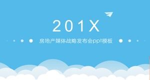 Templat ppt konferensi strategi media real estat