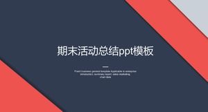 Nihai aktivite özeti ppt şablonu