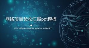 Template ppt laporan penerimaan proyek jaringan