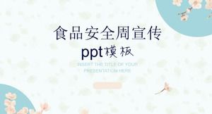 PPT-Vorlage für die Werbung für die Woche der Lebensmittelsicherheit