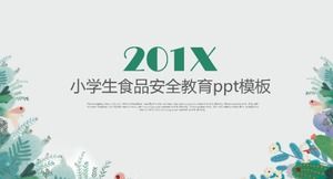 Modèle ppt d'éducation à la sécurité alimentaire à l'école primaire