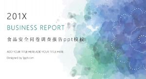 Fragebogenbericht zur Lebensmittelsicherheit ppt-Vorlage