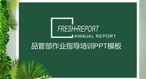 Modèle ppt de formation aux conseils de travail du département de contrôle de la qualité