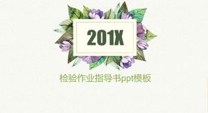 Modelo de ppt de instrução de trabalho de inspeção