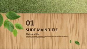 Tarımsal ekolojik çevre koruma ppt şablonu