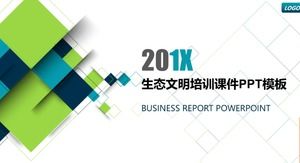 Ekolojik medeniyet eğitimi eğitim yazılımı ppt şablonu