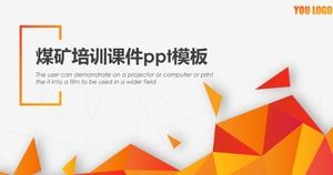 Kömür madeni eğitim eğitim yazılımı ppt şablonu