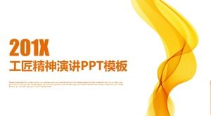 Modello ppt di discorso dello spirito artigiano