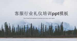 客服行业礼仪培训ppt模板