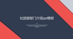 Modello ppt di introduzione del dipartimento sociale