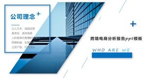 跨境電商分析報告ppt模板