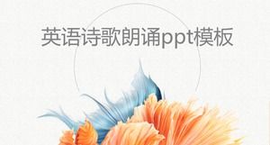 English poetry recitation ppt template