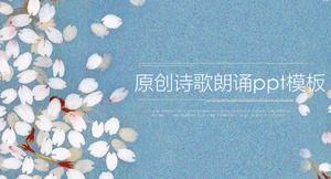 Orijinal şiir okuma ppt şablonu