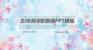 Eski şiir şiir okuma ppt şablonu