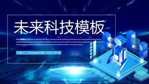 Șablon PPT general creativ pentru tehnologia viitorului sens afacerii