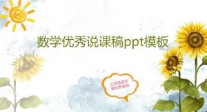 Modello ppt del manoscritto di insegnamento eccellente matematico