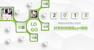 Modèle ppt de diffusion de nouvelles d'actualité