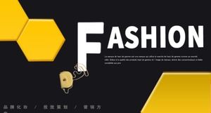 Șablon PPT de lansare a unui produs nou companie eoliană tridimensională originală de modă Șablon PPT de lansare a unui nou produs de companie tridimensională originală de modă