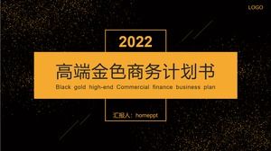 Template PPT umum bisnis gaya Eropa dan Amerika yang elegan dan elegan dengan tekstur hitam sederhana