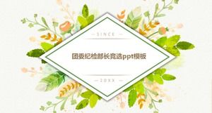 PPT-Vorlage für die Wahl des Ministers für Disziplinarkontrolle des Jugendligaausschusses