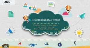 Plantilla ppt del nuevo semestre de segundo grado